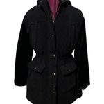 EDEN SOCIETY Faux Fur Wooly Coat Stitchfix Cinch Waist Jacket Black NWT Medium Photo 0