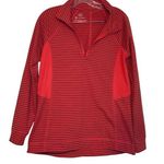 Talbots Pink Striped Half Zip Pullover women's medium casual summer upf 50 beach Photo 0