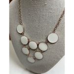 NWT Bay Studio Gold Tone Metal & White Dot Enamel Choker Style Necklace Photo 1