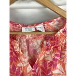 Sigrid Olsen  Linen Tropical Beach Palm Blouse Size Small Photo 3