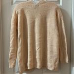 Forever 21 Peach/Cream Open Front Knit Cardigan Small Photo 7