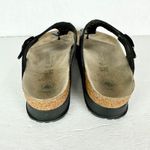 Birkenstock  Papillio Womens Gizeh Birko Flor Sandal Size 10 Black T Strap Photo 4