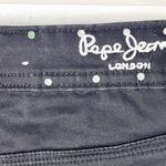 Pepe Jeans LONDON Black Embellished Pockets Jean Skirt, Size 29 Photo 8