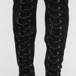 Dolls Kill Thigh High Lace Up Boots Photo 0