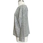 EMERSON FRY Keyhole Top, Silver Sequin, Large Gray Photo 10