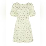 Faithfull the Brand Florence Mini Dress Luda Floral Print Lime Photo 2