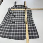 Urban Outfitters  Monki Dress Womens Small Gray Black Plaid White Double Breasted Photo 5