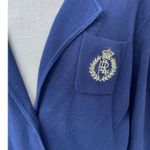 Lauren Ralph Lauren Women's 3X Knit Blazer Jacket Gold Crest Navy Blue Size undefined Photo 3