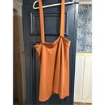 NEW Plus Size Overall Suspender Dress Detachable Strap Skirt 1X Orange Photo 3
