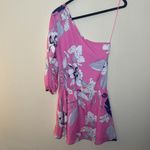 Yumi Kim  Pink Floral One Shoulder Dress Size M Photo 5