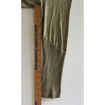 POL  Ready for Anything Green Ribbed V Neck Stretch Long Sleeve Top Soft Sz S Photo 8