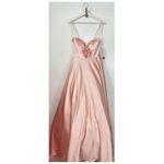 Mac Duggal Bow Sweetheart Strapless A Line Gown Prom Dress in Blush Size US 6 Photo 2