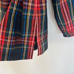 J.Crew  Christmas Velvet Trimmed V-Neck Tunic In Black Stewart Tartan Size M Photo 6