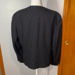 Pendleton  Wool Blazer Jacket Womens‎ Size 14 Black Gold Button Front Career Photo 3