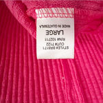 Gibson Nordstrom Bright Pink Ribbed Off the Shoulder Sweater Size Large NEW Photo 8