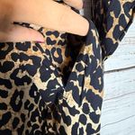 The Drop Chic Leopard Long Sleeve Dress Brown Size XS Photo 2