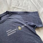 navy blue and white Notre Dame naval ROTC shirt Photo 1