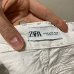 ZARA  White Rigid Denim Straight-Leg Jeans Size 8 Tall Inseam Photo 3