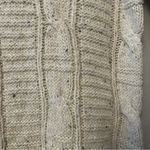 Garage ⭐️ cream colored cable knit long sleeve sweater dress size XS-S Photo 6
