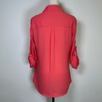 EXPRESS “The Portofino Shirt” V-Neck Button Front Lightweight Womens Size Small Photo 7