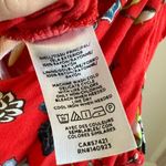 Loft  Red Floral Tie Front Jumpsuit Photo 9