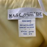 Vintage 90s Tulle Party Prom Dress S Yellow Sleeveless Lined Petticoat Pinup Photo 5
