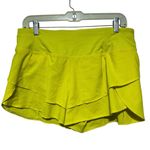 CALIA by Carrie Underwood Yellow Athletic Shorts with Flouncy Design Medium Photo 2