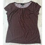 Worthington | Women's Abstract Geometric Print Short Sleeve Top | PS Photo 0