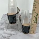 Steve Madden Issy Strappy Block Heel Sandal Multicolor Snakeskin Print Sz 9.5 M Photo 2