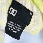 DC Burnout Zip Up Jacket Coat Hoodie Neon Lime Green Y2K Lightweight Yellow Size XL Photo 6