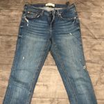 ZARA  blue skinny destroyed jeans Photo 2