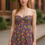 Twenty One  Floral Chic Coquette Beach Romantic Coastalgirl Mini Dress Size Small Photo 0