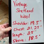 Vintage Crystal Kobe Shetland Wool Sweater Nordic Red Fair Isle Womens Small Photo 13