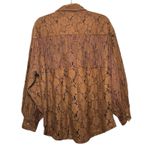 Shyanne  Button Up Lace Brown Fringe‎ Western Shirt Sz XS Photo 1