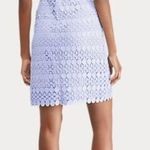 Ralph Lauren crochet sleeveless cold shoulder periwinkle midi dress Photo 1
