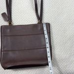 Coach Vintage Tribeca Brown Leather Shopper Tote Bag Purse Striped Stitch 90s Photo 9
