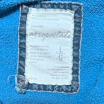 Aeropostale  Blue Zip Up Hoodie Sweatshirt Est 1987 Size L Cotton Y2K Pockets Photo 2