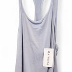 Athleta Women's Soft Grey Racerback Tank Top Photo 0
