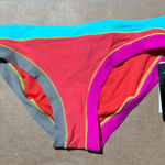 ABS Allen Schwartz  Gorgeous Multi-Color Bikini Womens Swim Bottom  Size  8 NWT Photo 0