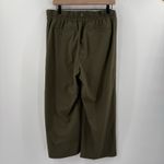 T by Talbots Pants Women's Size Medium Lightweight Stretch Wide Leg Crop Green Photo 12