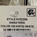 1. State NWT  Fringe Sleeve Cable Sweater | Size: Large Photo 5