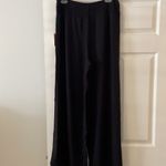 Kona Sol  Black Wide-Leg Beach Pants size S inseam 28” waist 32” elastic new Photo 4