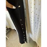 Venus  Women's Studded Faux Buttons Ribbed Bodycon Sexy Sweater Dress XL Photo 7