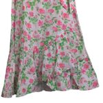 Hill House The Mirabel Skirt Pink Roses Wrap Midi Cotton XS New Photo 5