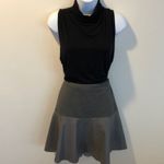 Hinge  Leather Panel Peplum SKIRT GREY SIZE XS $198 VERY CHIC NORDSTROM Photo 6