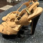 Madden Girl peep toe tan platform stilettos 8 Photo 0