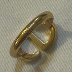 Christian Dior Petit CD Ring Gold-Finish Metal and Blue Crystals Size M Photo 8