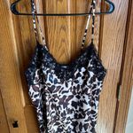2 piece Leopard Sleep Set Cami & Shorts Size XL Silky Lingerie Pajamas Photo 1