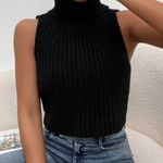 SheIn Sleeveless Turtleneck Sweater Photo 1