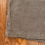 brown black and white houndstooth gingham print mini skirt Photo 2